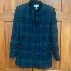 Talbots tartan plaid jacket